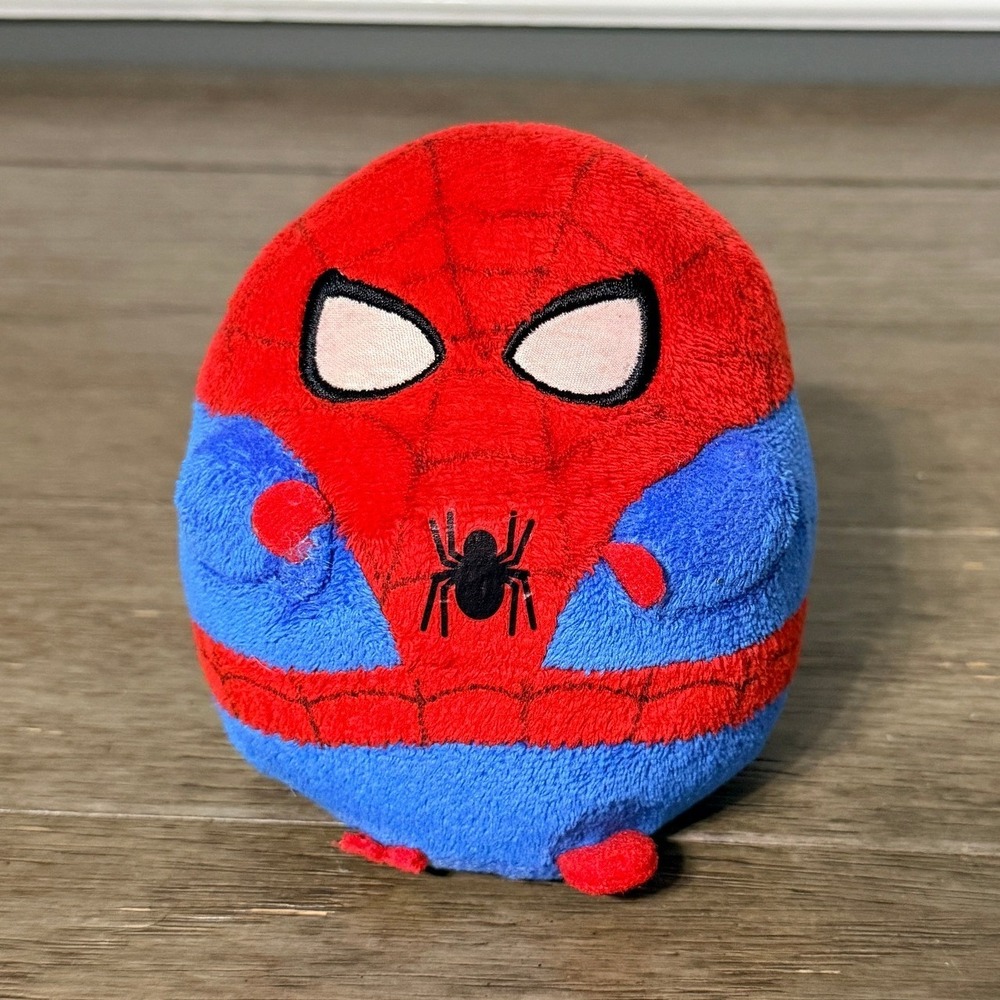 Marvel Spider-Man Plush Round Stuffed Animal Superhero Toy